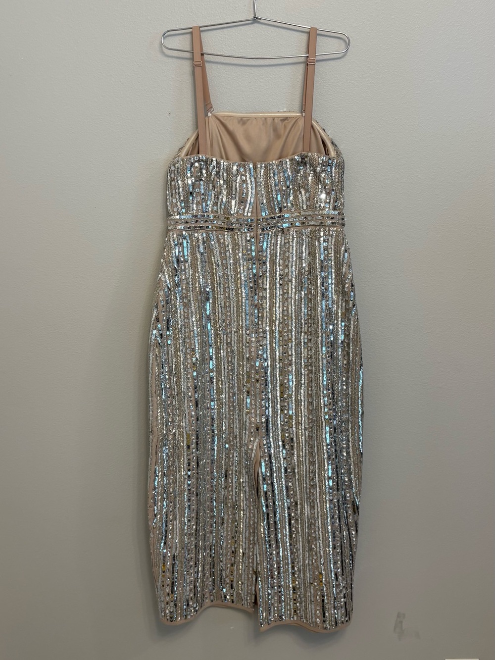 MAC DUGAL Embellished Evening Dress in Blush